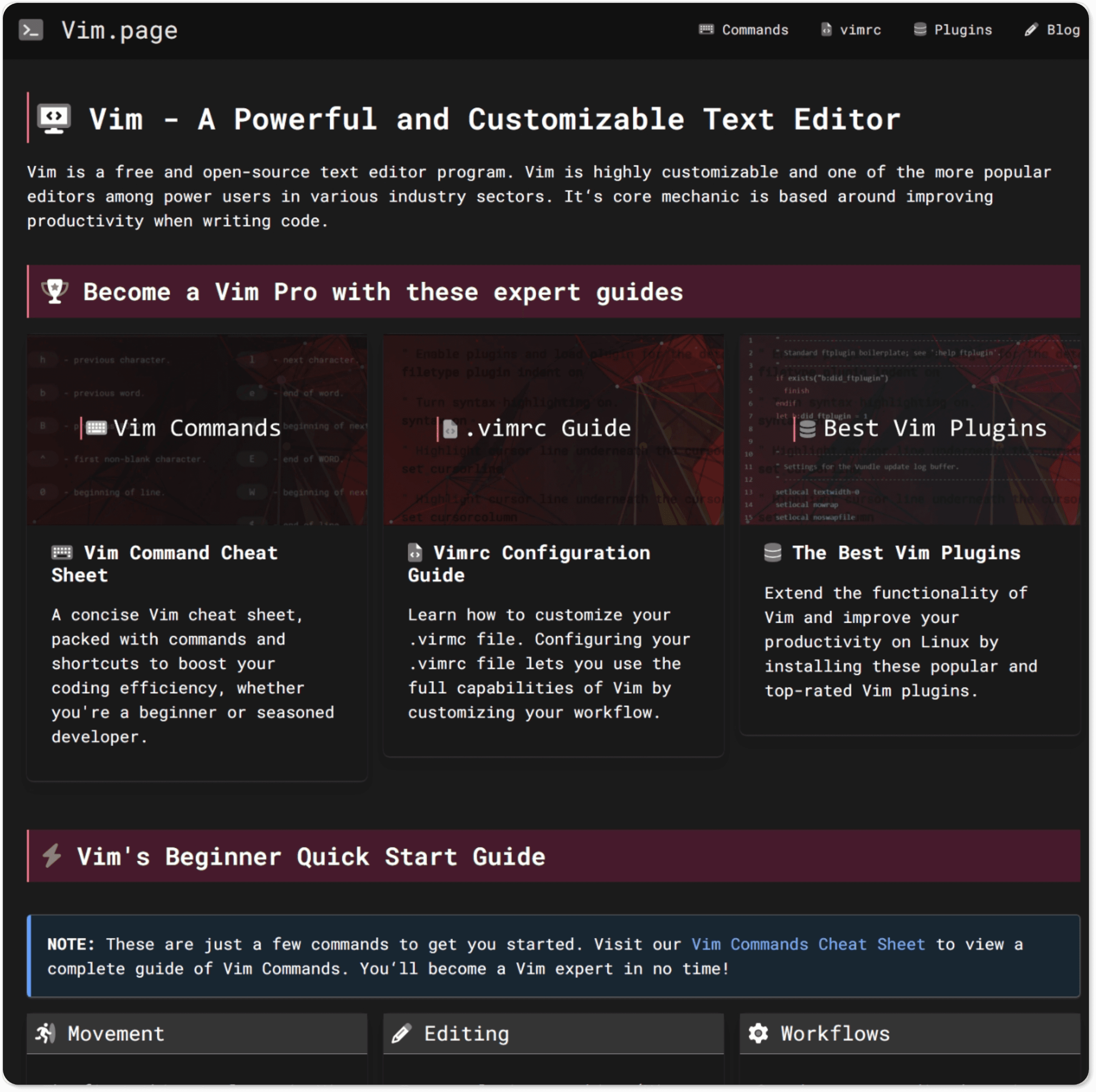 Vim.page